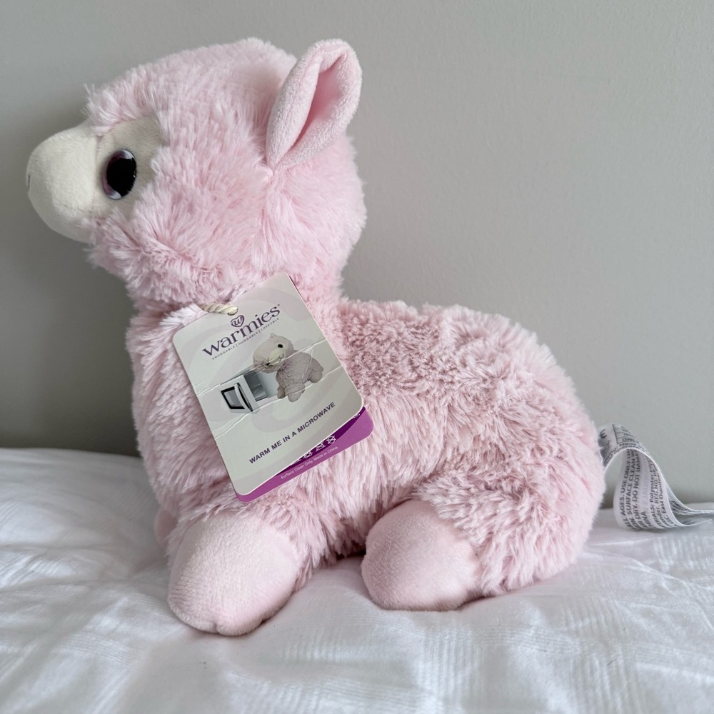 Warmies Pink Llama. New. Weighted. Microwavable. Lavender scented.